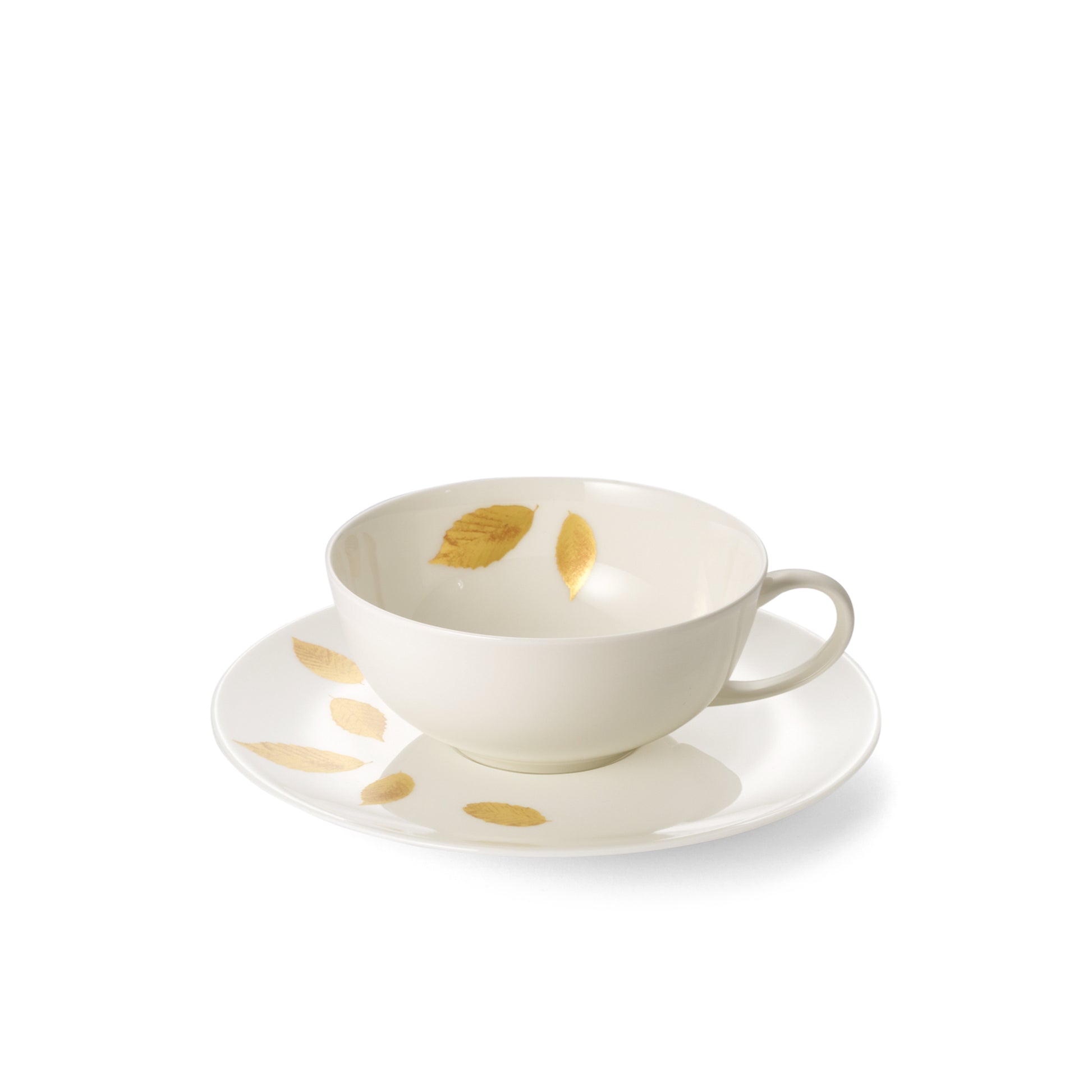 Gold Leaf - Set Tea Cup & Saucer Gold 6.7 FL OZ | 0.2L - JANGEORGe Interiors & Furniture