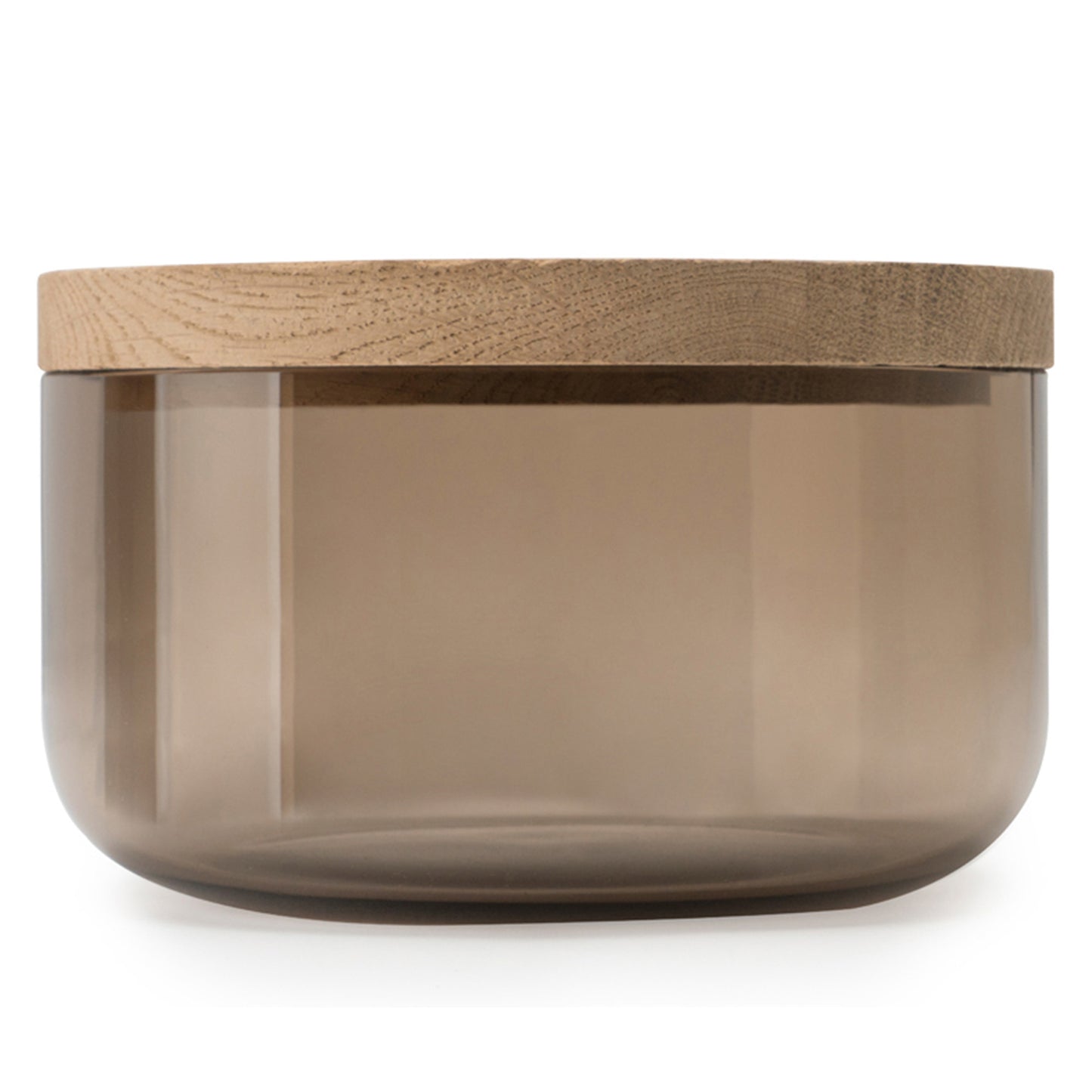 VVD Pottery - Glass 15x7cm with 2cm Oak Lid (1572) - JANGEORGe Interiors & Furniture