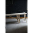 Solid Bleached Oak Bench with Stool - JANGEORGe Interiors & Furniture