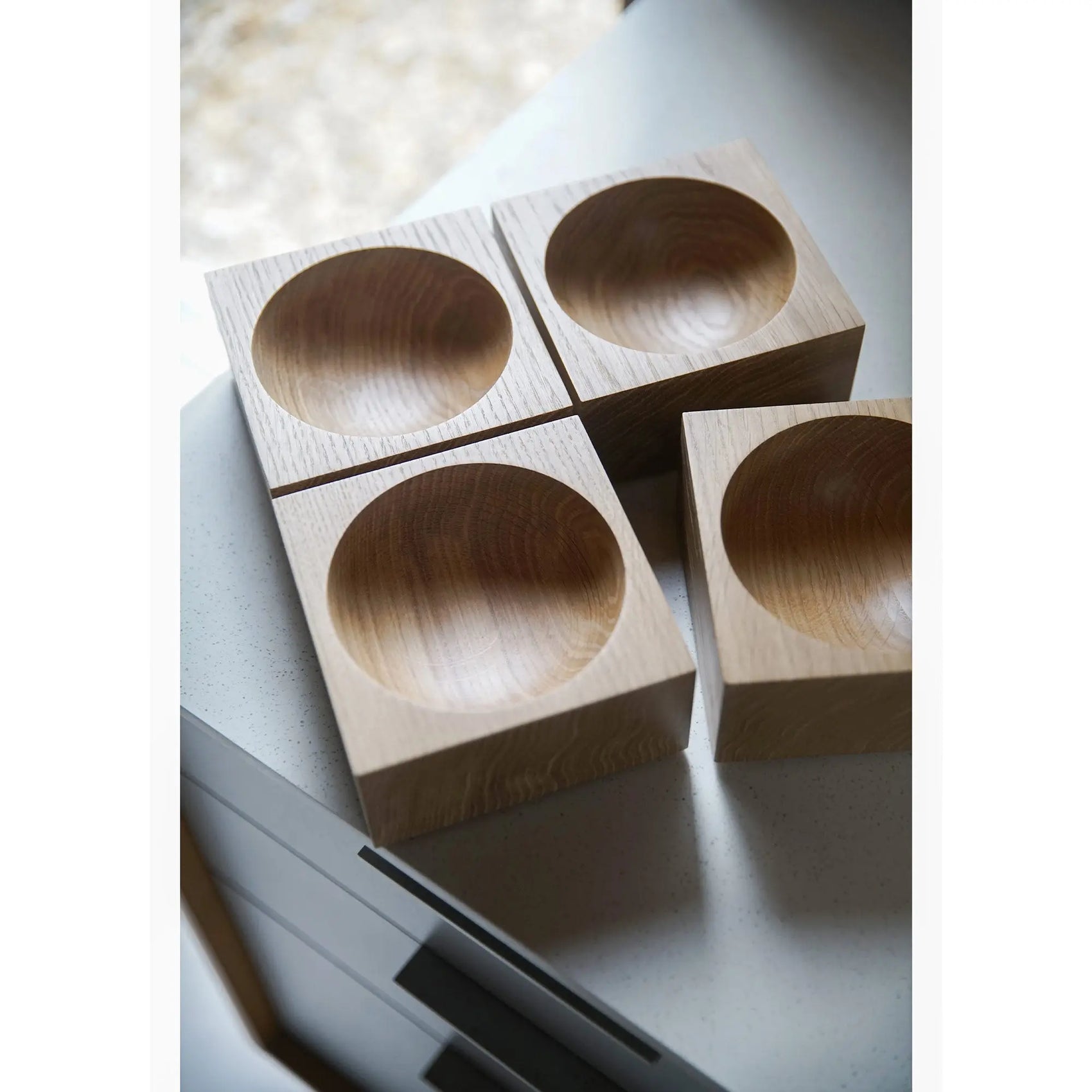 Square Solid Oak Bowls - JANGEORGe Interiors & Furniture