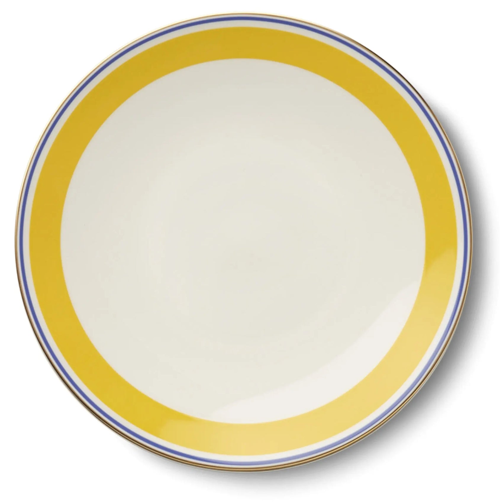 Capri - Bread Plate Yellow/Blue 6.6 in | 17cm - JANGEORGe Interiors & Furniture