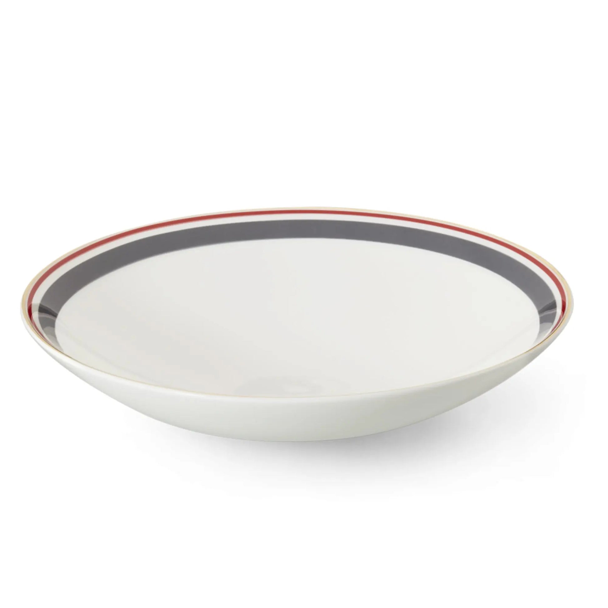 Capri - Plate/Bowl Anthracite/Red 9.4 in | 24cm - JANGEORGe Interiors & Furniture