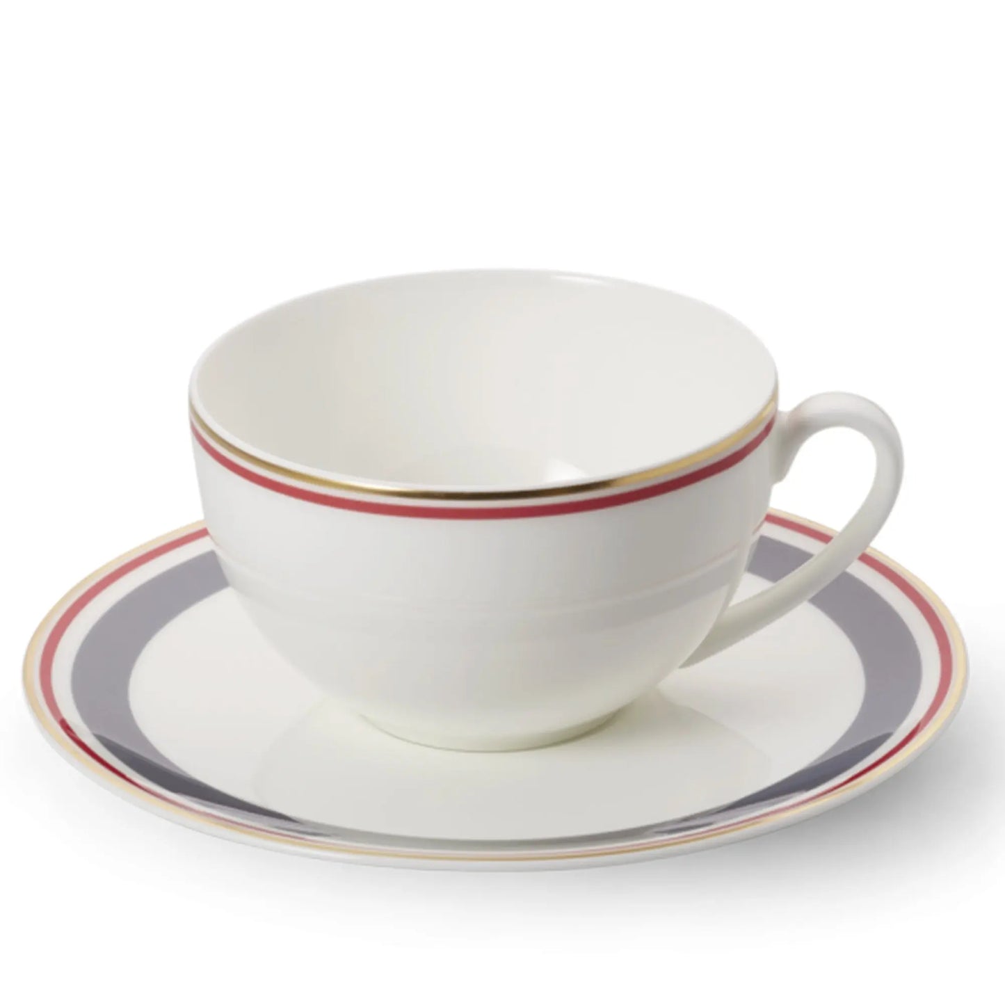 Capri - Set Espresso Cup Anthracite/Red 3.7 FL OZ | 0.11L - JANGEORGe Interiors & Furniture