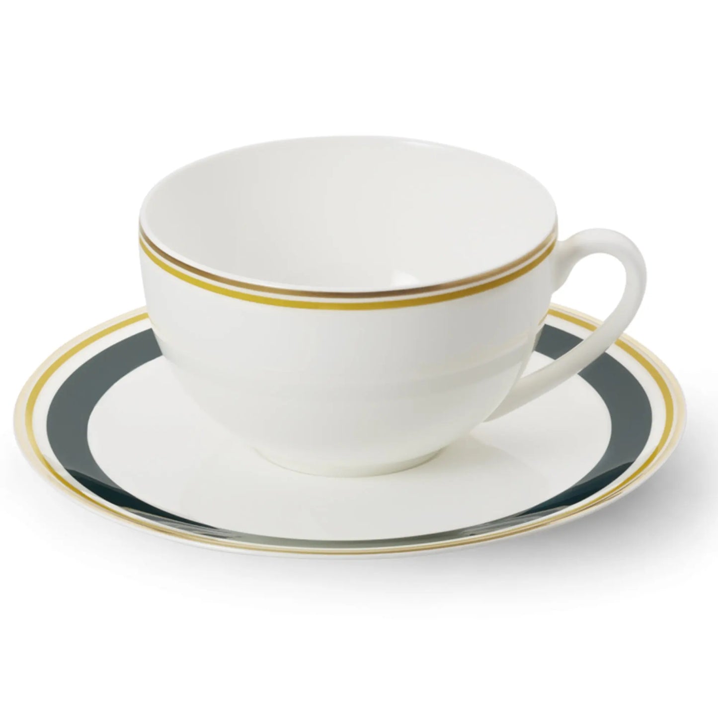 Capri - Set Coffee Cup Dark Green/Yellow 8.4 FL OZ | 0.25L - JANGEORGe Interiors & Furniture