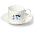 Impression (Blue Flower) - SET - Saucer & Coffee Cup 8.5 fl oz | 0.25L | Dibbern | JANGEORGe Interiors & Furniture