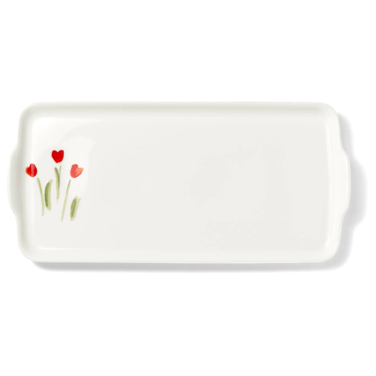 Impression (Red Poppy) - Rectangular Platter 15x32cm | Dibbern | JANGEORGe Interiors & Furniture