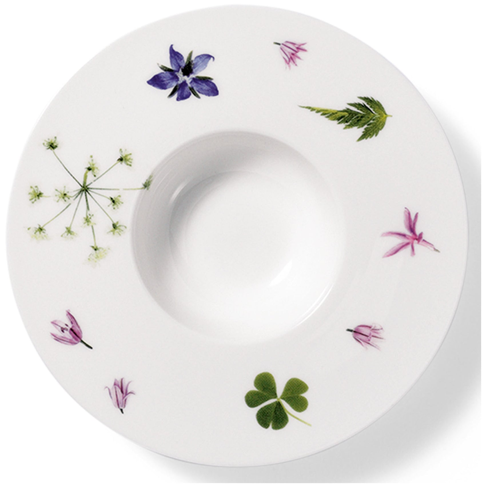 Wildkräuter (Wild Herbs) - Mini Plate Wide Rim 3.4 FL OZ | 0.10L, 5.3in | 13.5cm (Ø) | Dibbern | JANGEORGe Interiors & Furniture