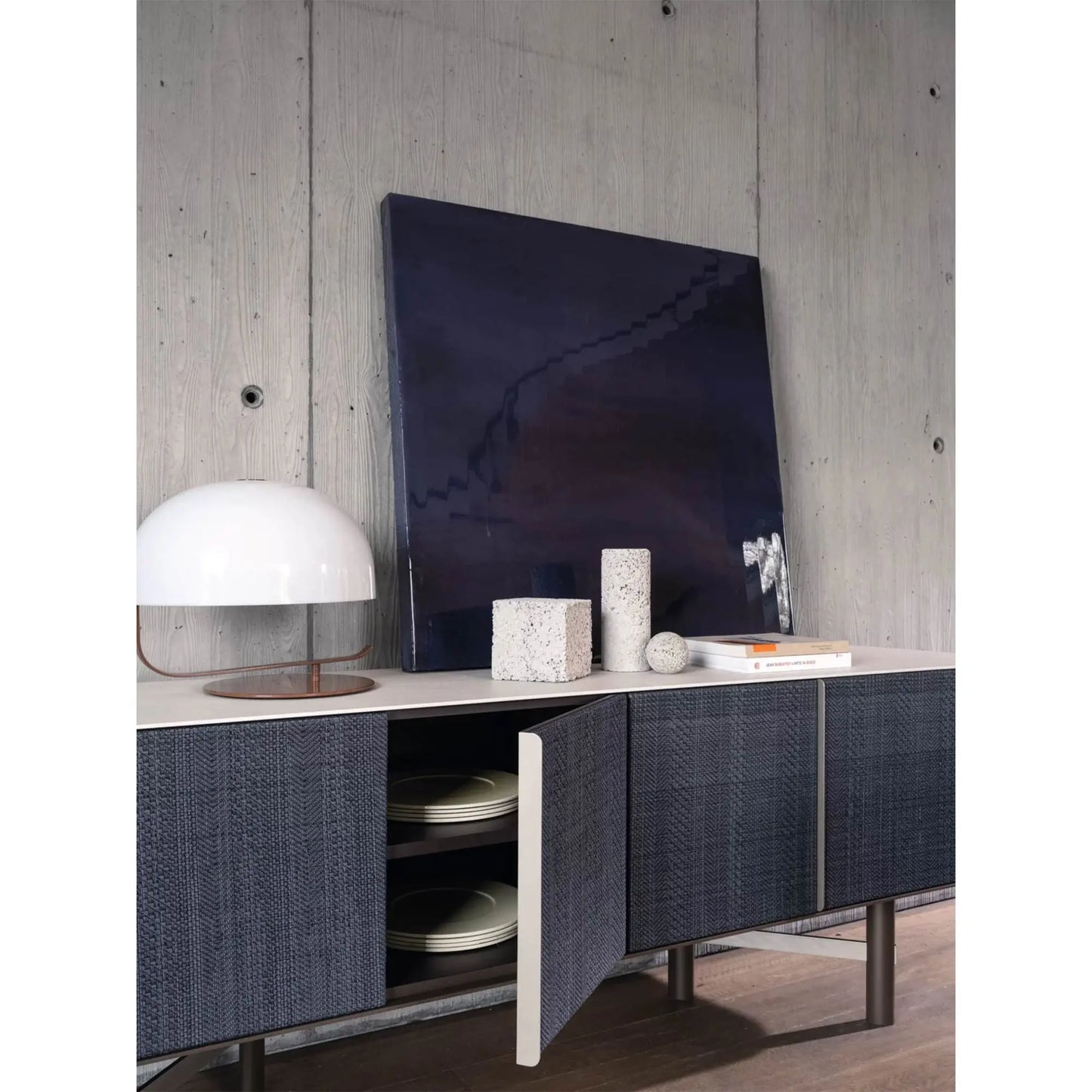 Gervasoni Daen 69 sideboard with porcelain stoneware top. Buffet Consoles USA.