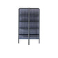 Gervasoni Daen 72 Bookshelf. Blueberry lacquered frame with Vibes Azul Back Panel. Blue Bookshelf USA.