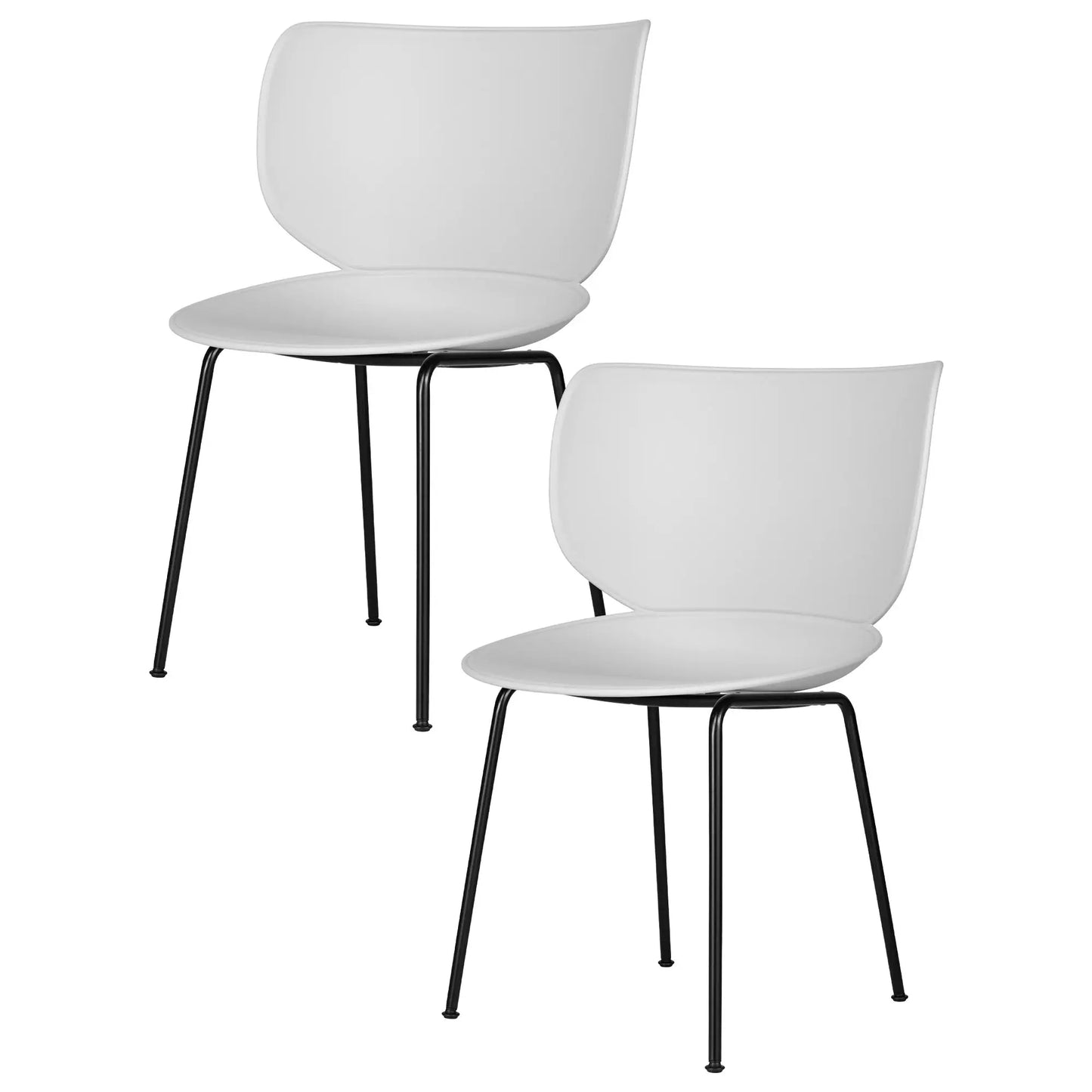 Hana Chair Set of 4 - Un-Upholstered (Non-Stackable Black Legs) - JANGEORGe Interiors & Furniture