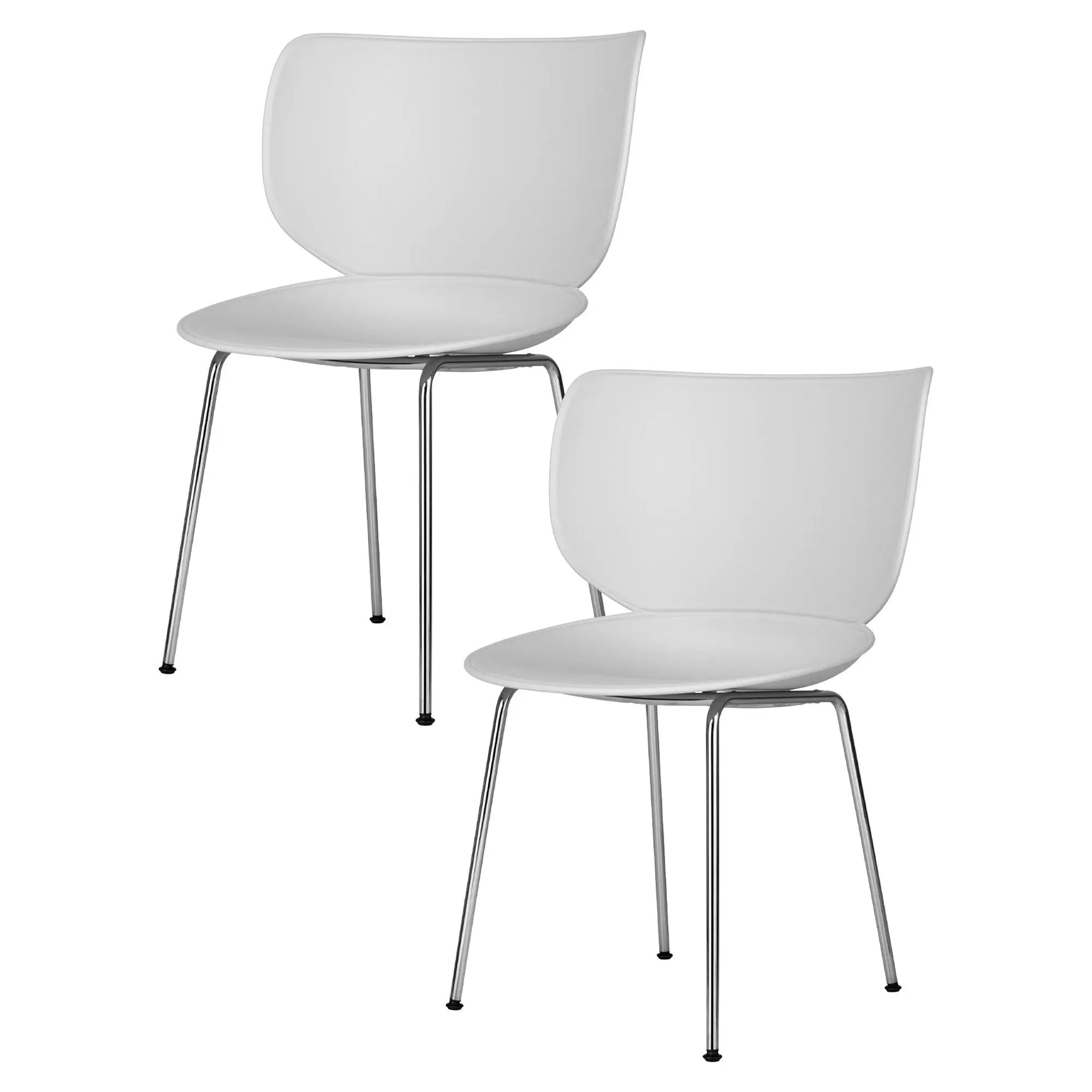 Hana Chair Set of 2 - Un-Upholstered (Non-Stackable Chrome Legs) - JANGEORGe Interiors & Furniture