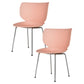 Hana Chair Set of 2 - Un-Upholstered (Non-Stackable Chrome Legs) - JANGEORGe Interiors & Furniture