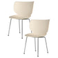 Hana Chair Set of 2 - Un-Upholstered (Non-Stackable Chrome Legs) - JANGEORGe Interiors & Furniture