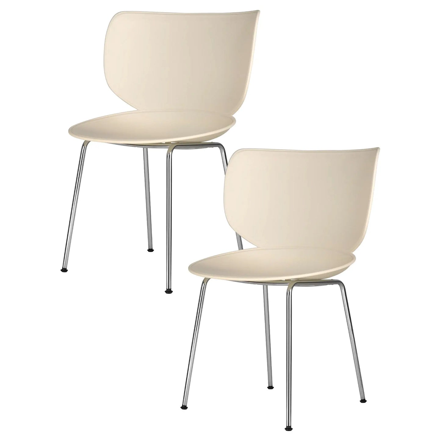 Hana Chair Set of 4 - Un-Upholstered (Stackable Chrome Legs) - JANGEORGe Interiors & Furniture