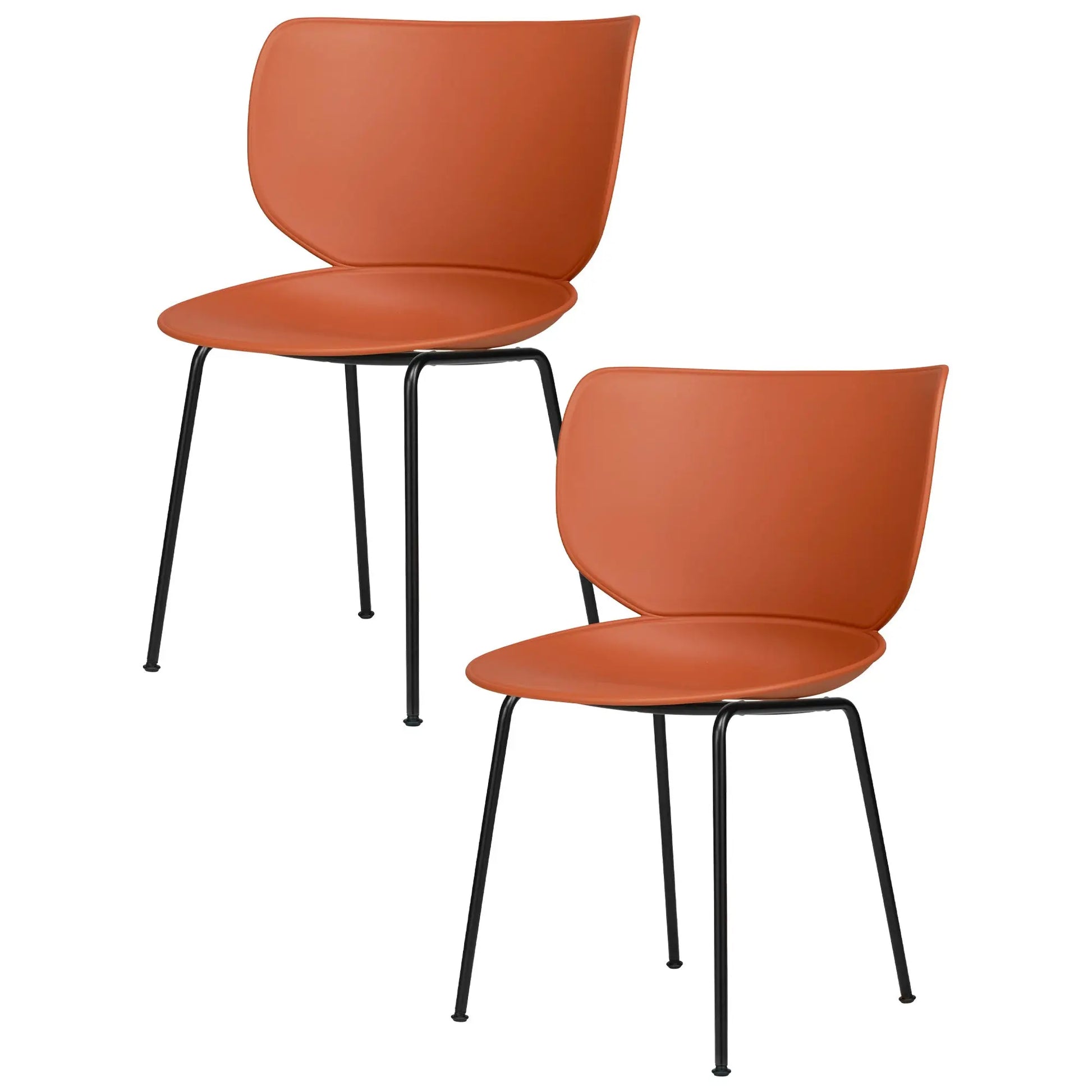 Hana Chair Set of 2 - Un-Upholstered (Non-Stackable Black Legs) - JANGEORGe Interiors & Furniture