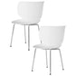 Hana Chair Set of 2 - Un-Upholstered (Non-Stackable Chrome Legs) - JANGEORGe Interiors & Furniture