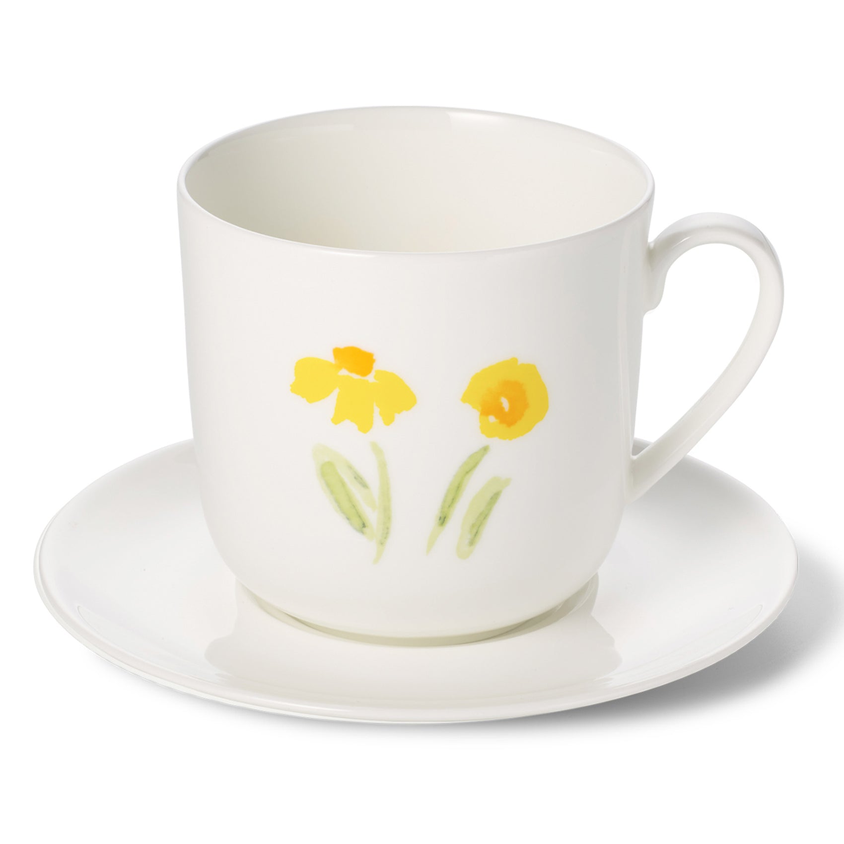 Impression (Yellow Flower) - Set Mug & Saucer 10.8 fl oz | 0.32L | Dibbern | JANGEORGe Interiors & Furniture