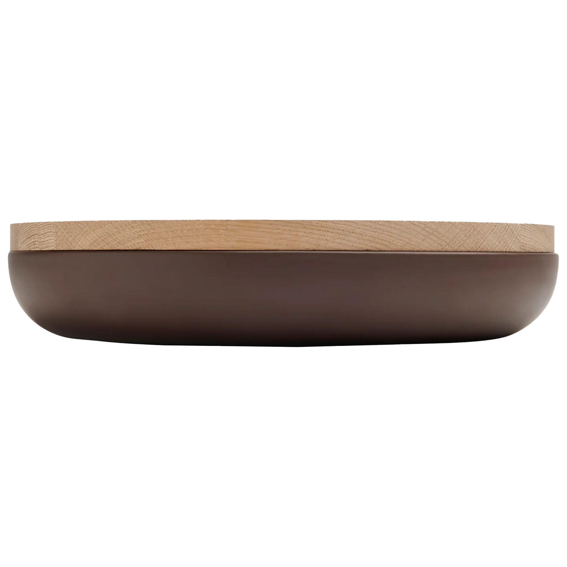 VVD Pottery - Ceramic 30x5cm with 2cm Oak Lid (3052) | When Objects Work | JANGEORGe Interiors & Furniture