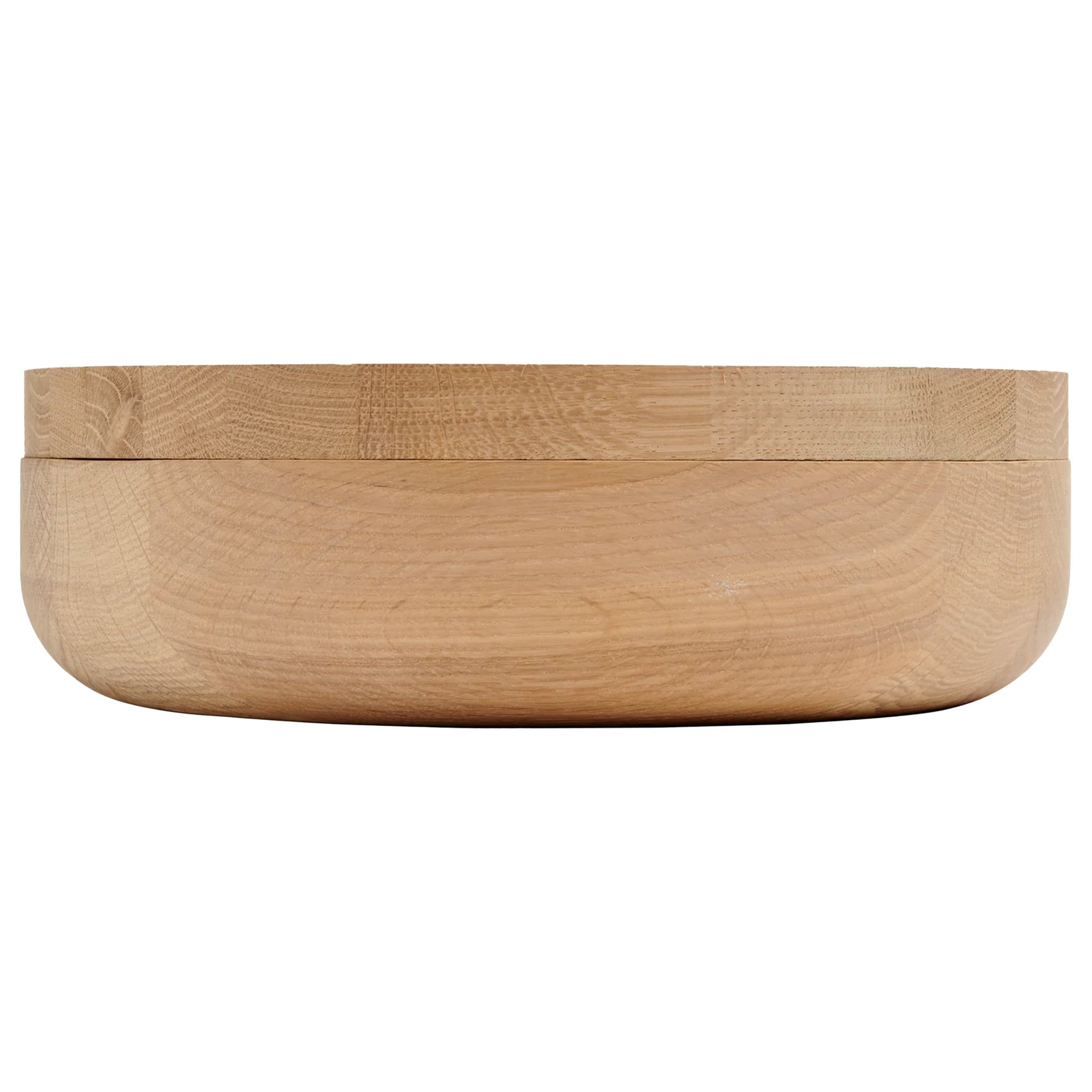 VVD Pottery - Oak 30x7cm with 3cm Oak lid (3073) | When Objects Work | JANGEORGe Interiors & Furniture