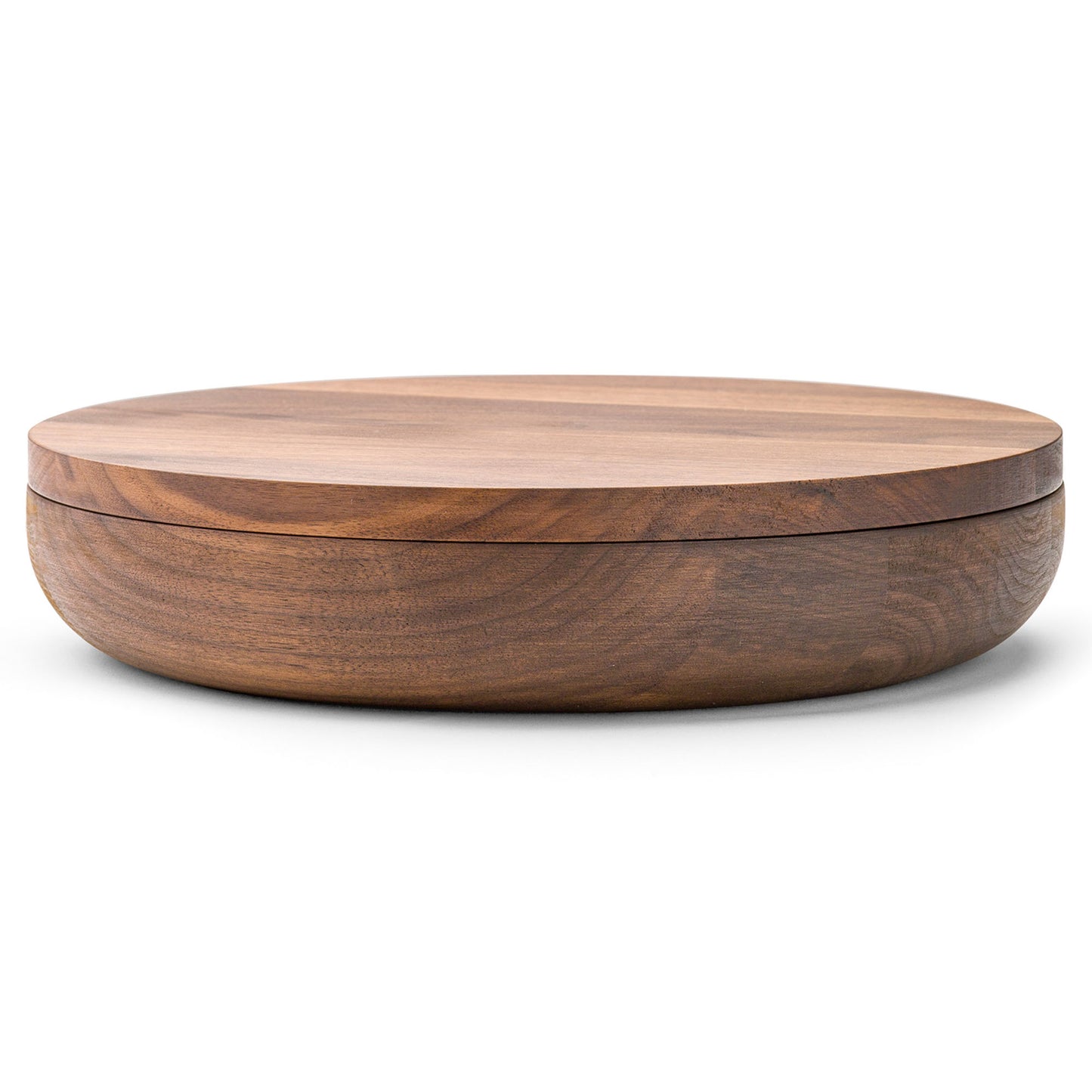 VVD Pottery - Walnut 30x5cm with 2cm Walnut lid (3052) - JANGEORGe Interiors & Furniture