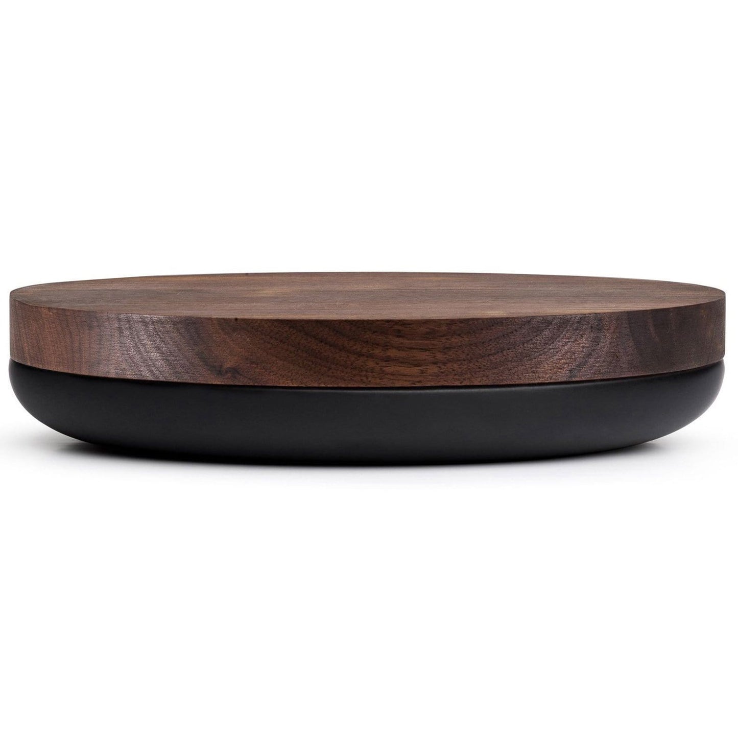 VVD Pottery - Ceramic 30x2cm with 3cm Walnut Lid (3023) - JANGEORGe Interiors & Furniture