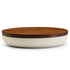 VVD Pottery - Ceramic 30x5cm with 2cm Walnut Lid (3052) - JANGEORGe Interiors & Furniture