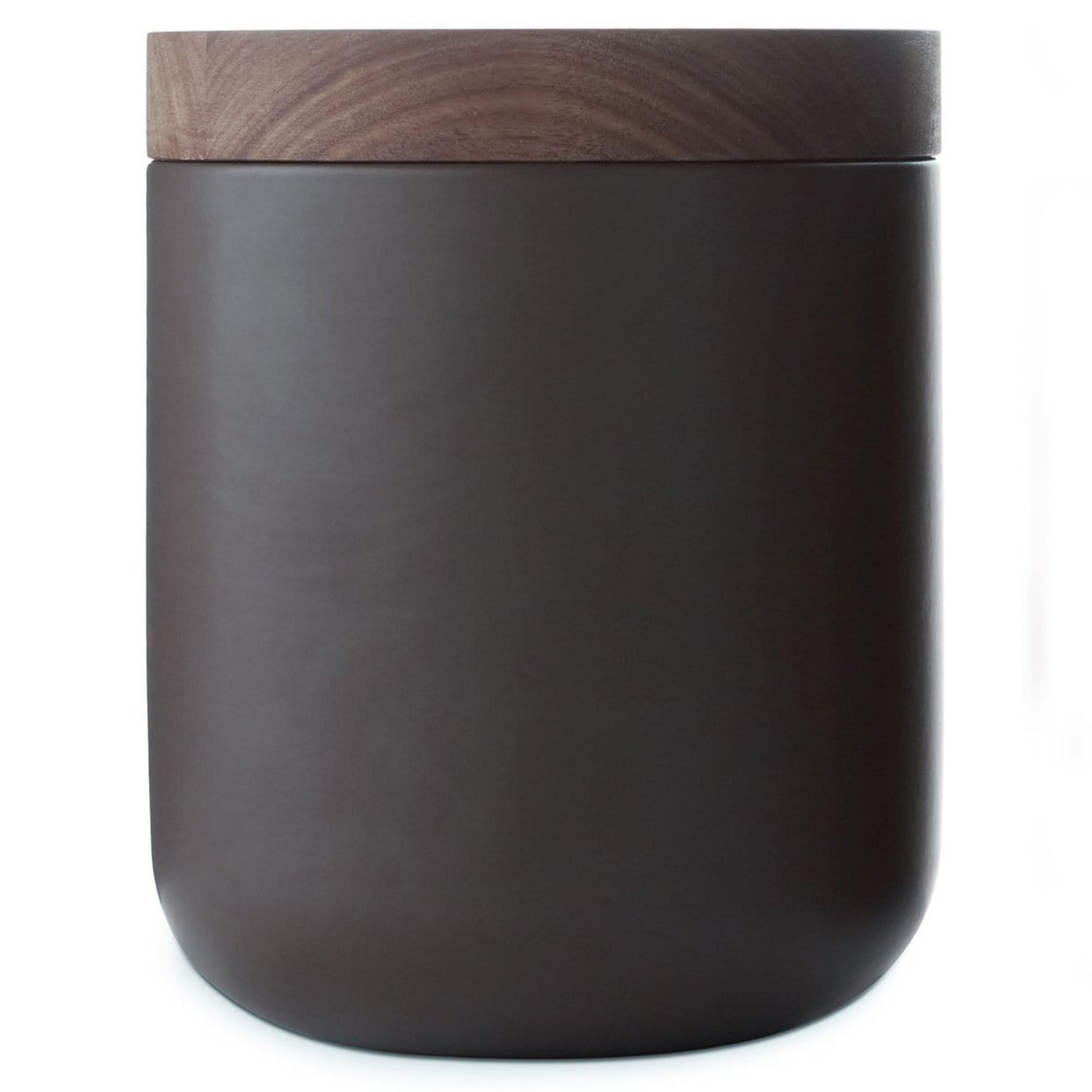 VVD Pottery - Ceramic 15x17cm with 3cm Walnut Lid (15173) - JANGEORGe Interiors & Furniture