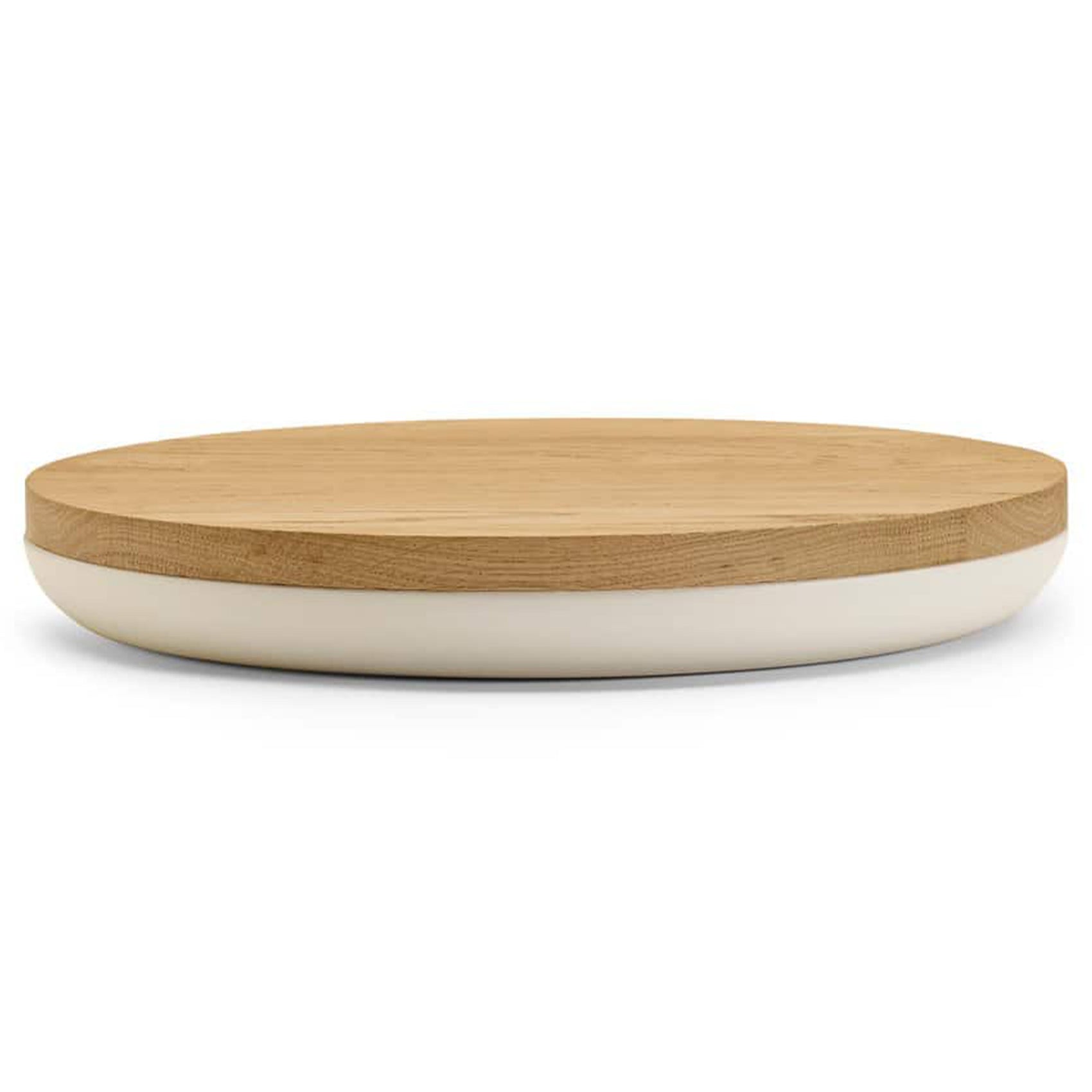 VVD Pottery - Ceramic 30x2cm with 2cm Oak Lid (3022) - JANGEORGe Interiors & Furniture