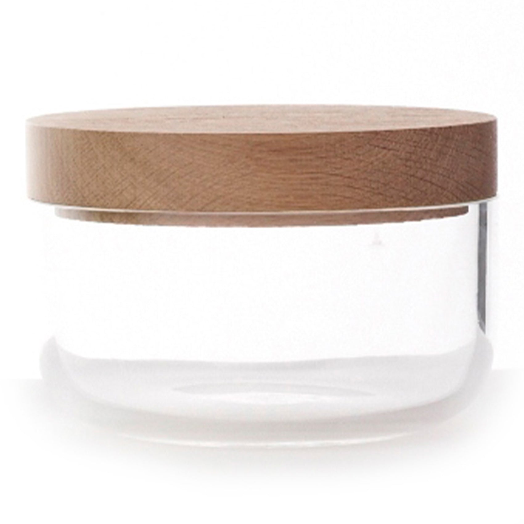 VVD Pottery - Glass 15x7cm with 3cm Oak Lid (1573) - JANGEORGe Interiors & Furniture