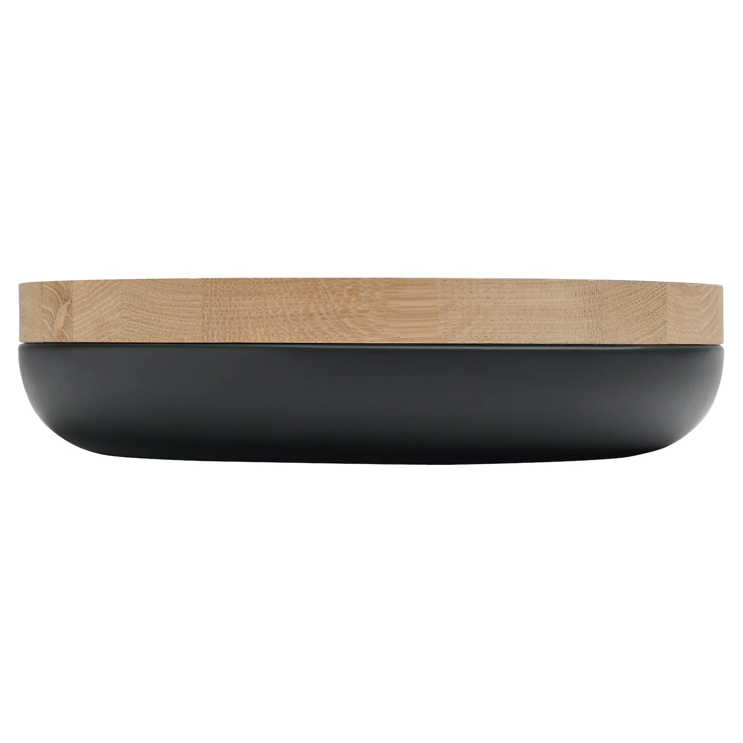 VVD Pottery - Ceramic 30x5cm with 3cm Oak Lid (3053) | When Objects Work | JANGEORGe Interiors & Furniture