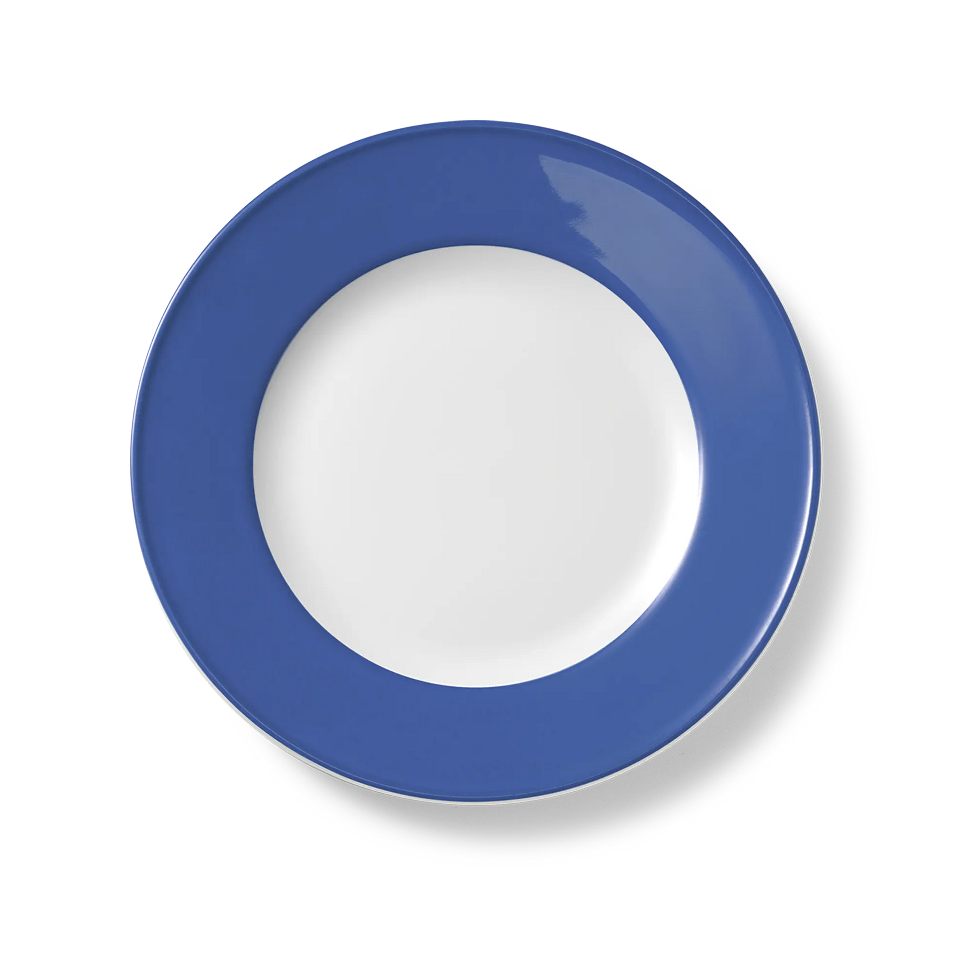 Solid Color - Dinner Plate with Colored Rim 10.2in | 26cm (Ø) - JANGEORGe Interiors & Furniture