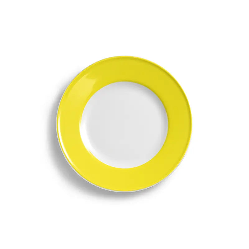 Solid Color - Dessert Plate with Colored Rim 8.3in | 21cm (Ø) | Dibbern | JANGEORGe Interior Design