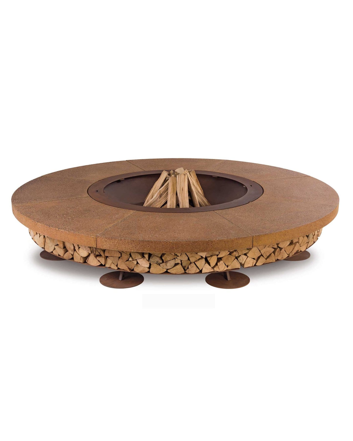 Ercole Outdoor Wood-Burning Fire Pit, Concrete | AK47 DesignArt | JANGEORGe Interior Design