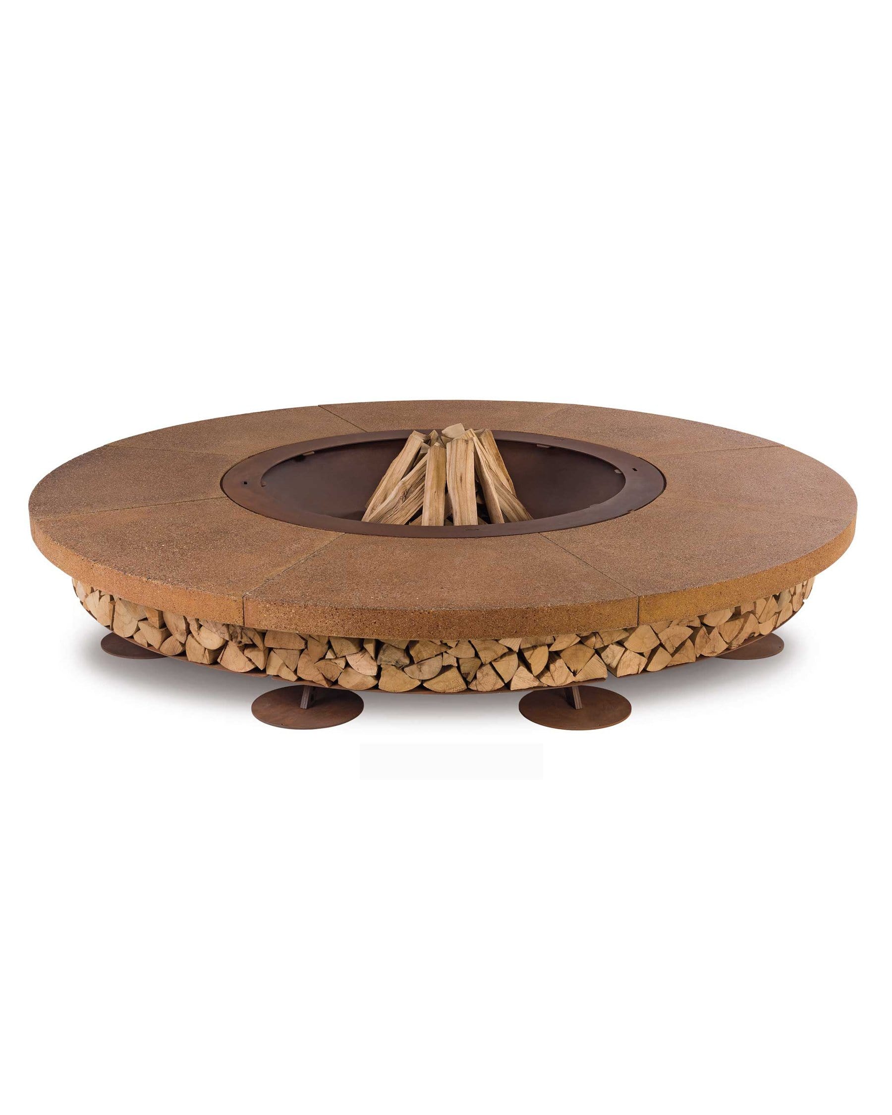 Ercole Outdoor Wood-Burning Fire Pit, Concrete | AK47 DesignArt | JANGEORGe Interior Design