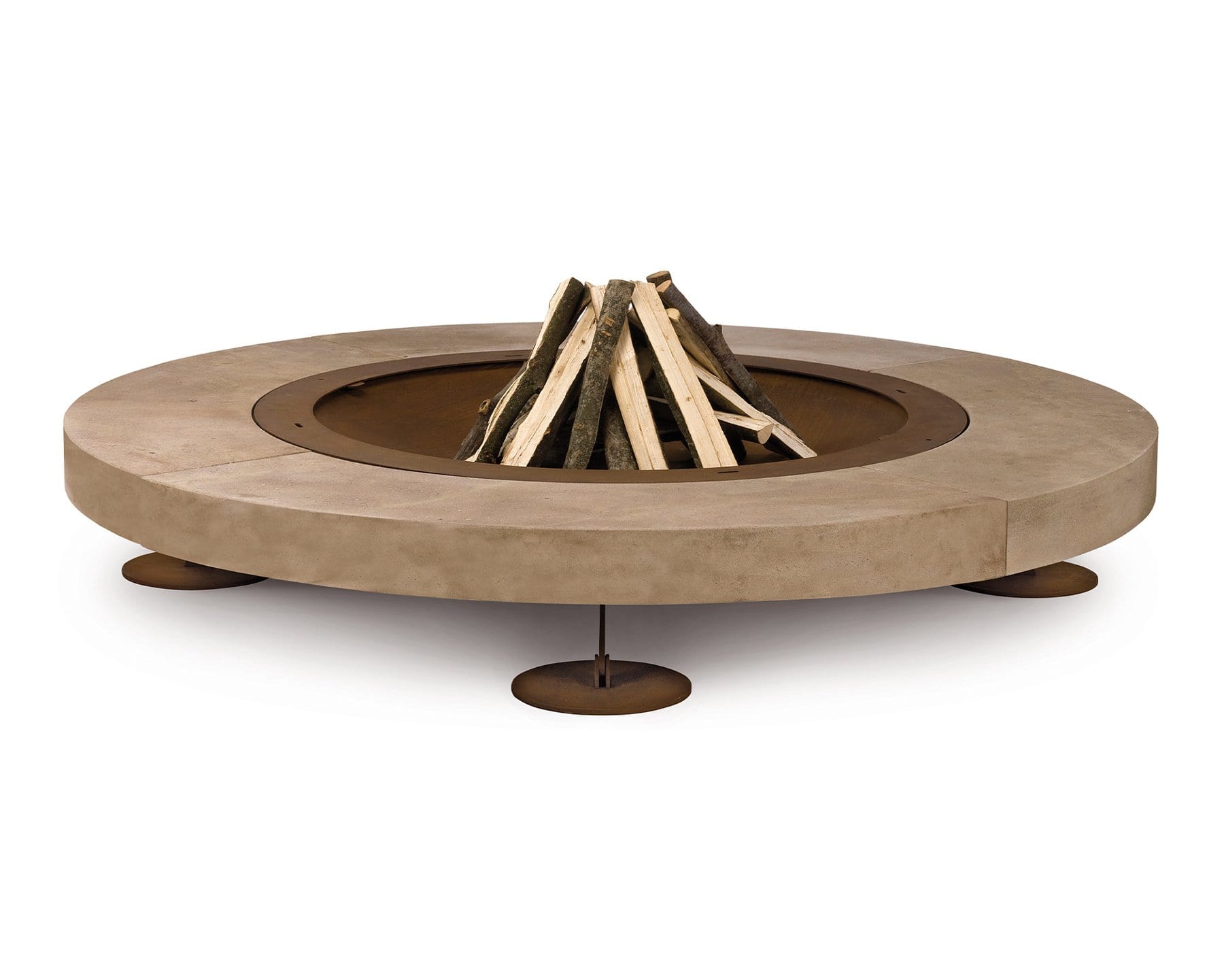 Rondo Wood-Burning Outdoor Fire Pit | AK47 DesignArt | JANGEORGe Interior Design