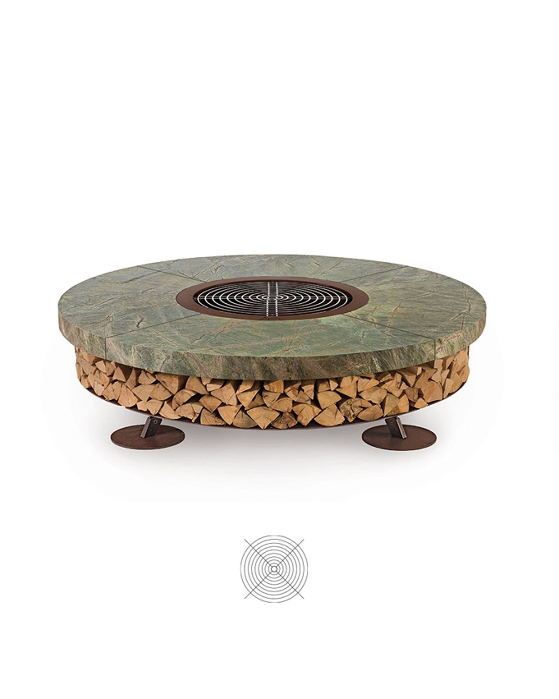 Outdoor Wood-Burning Fire Pit Accessories, Grill | AK47 DesignArt | JANGEORGe Interior Design