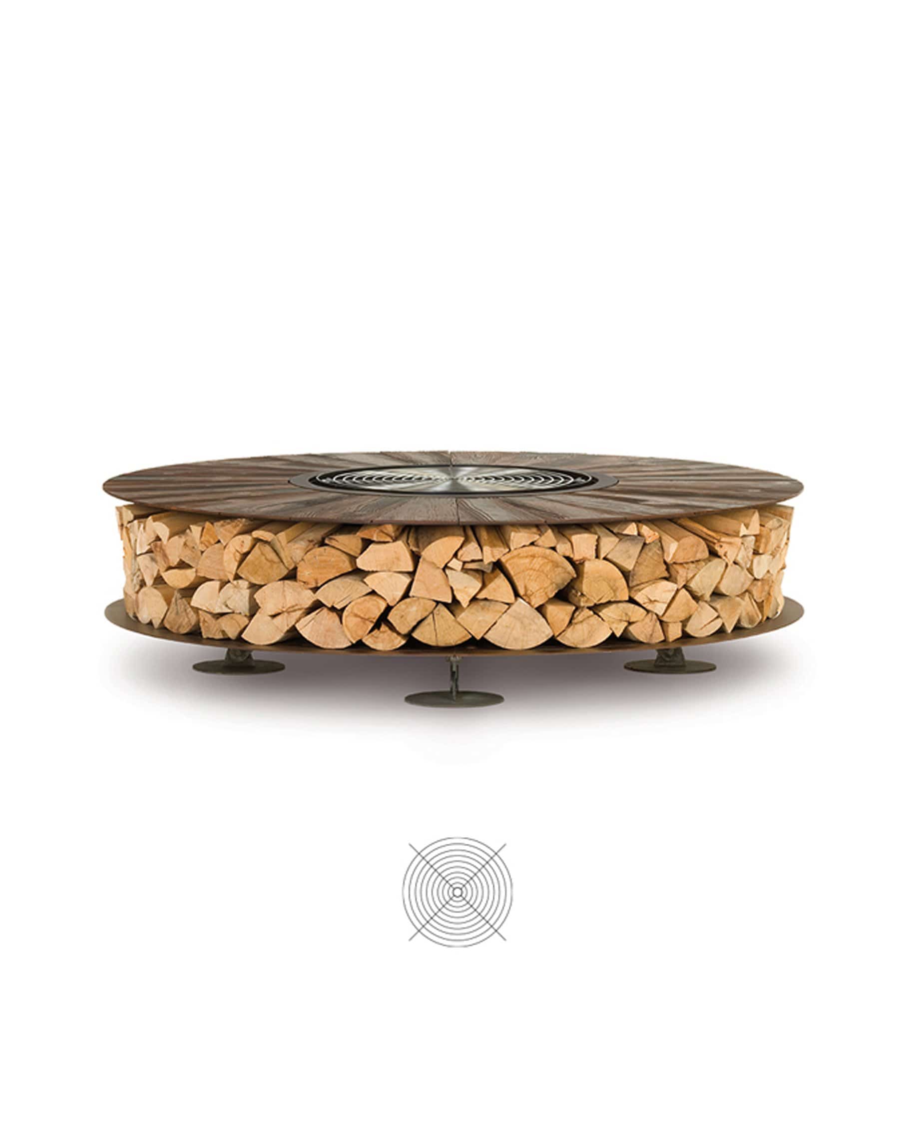 Outdoor Wood-Burning Fire Pit Accessories, Grill | AK47 DesignArt | JANGEORGe Interior Design