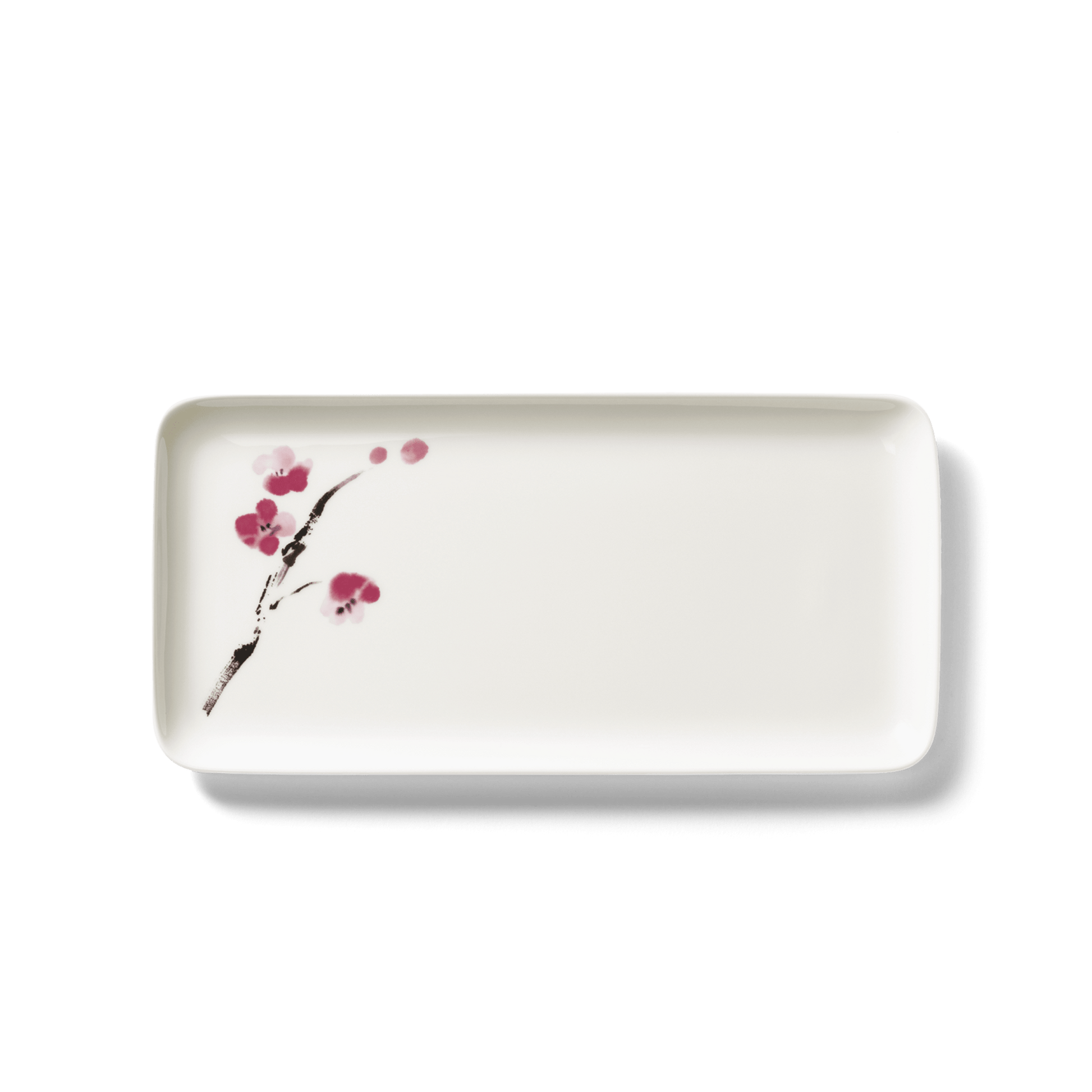 Cherry Blossom - Rectangular Platter 5.9x12.6in | 15x32cm | Dibbern | JANGEORGe Interior Design