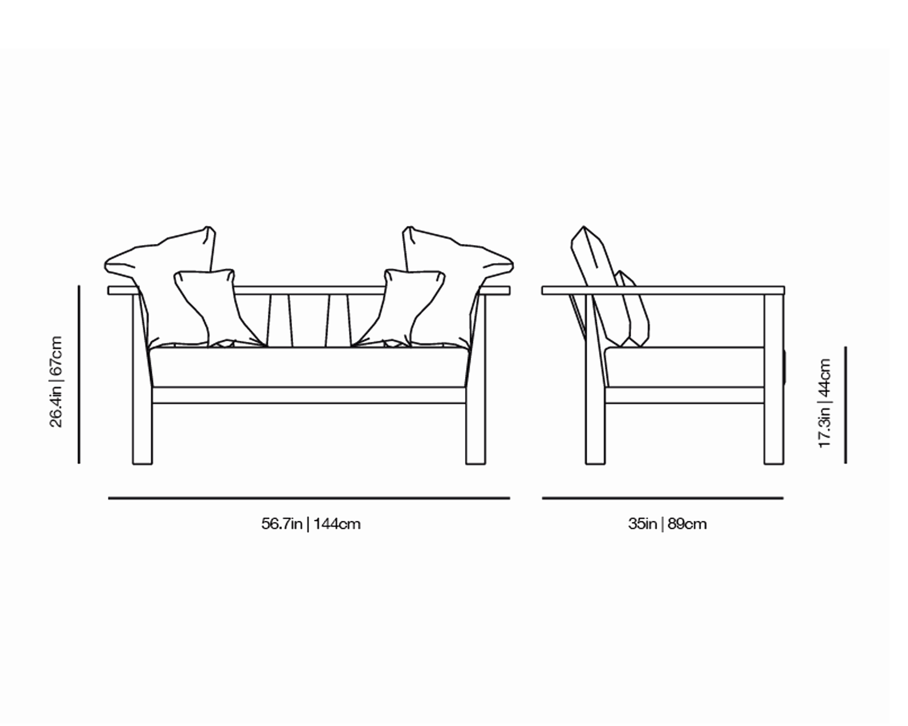 InOut 02 Loveseat | Gervasoni | JANGEORGe Interior Design