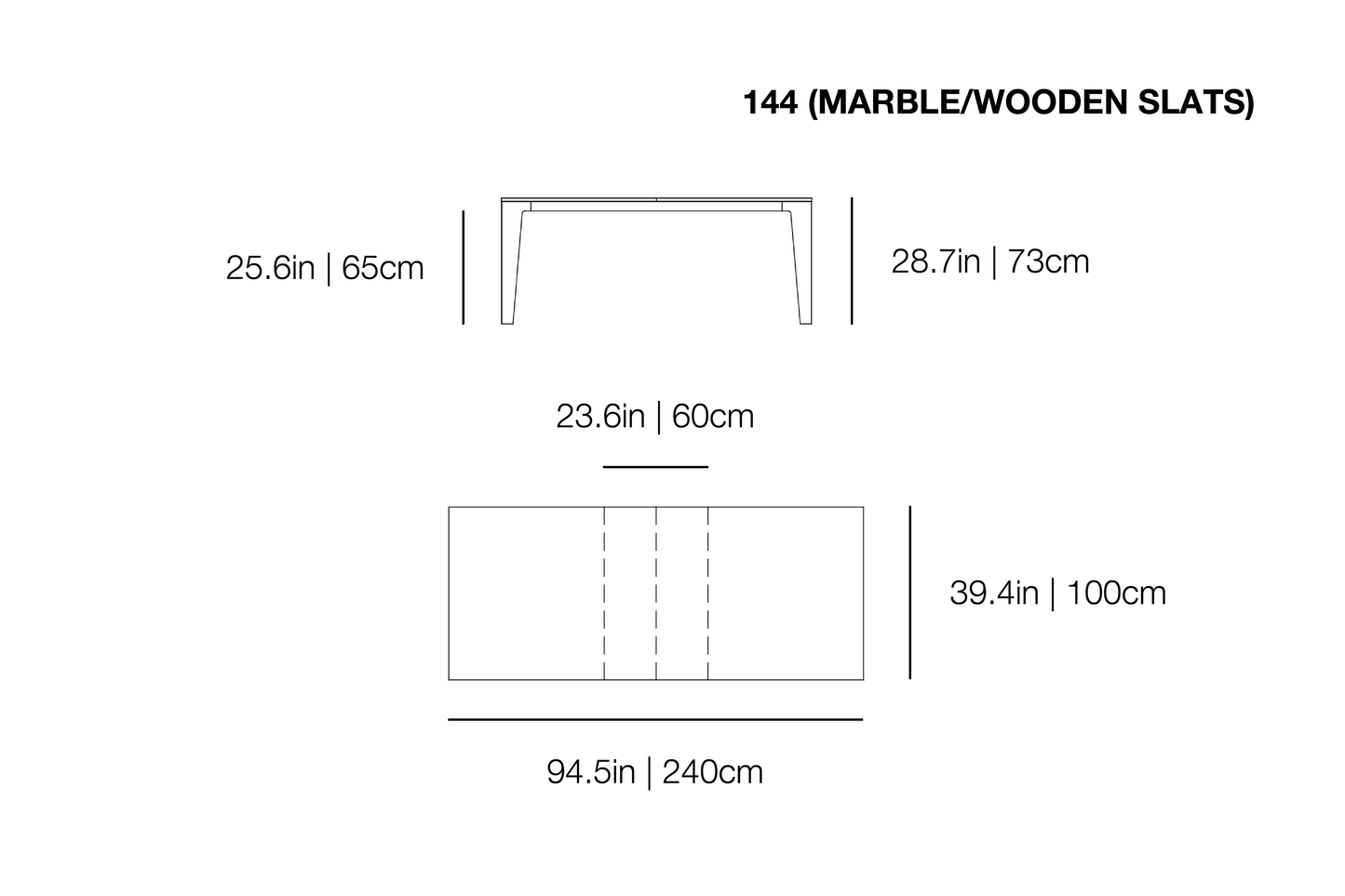 InOut 144 Dining Table | Gervasoni | JANGEORGe Interior Design