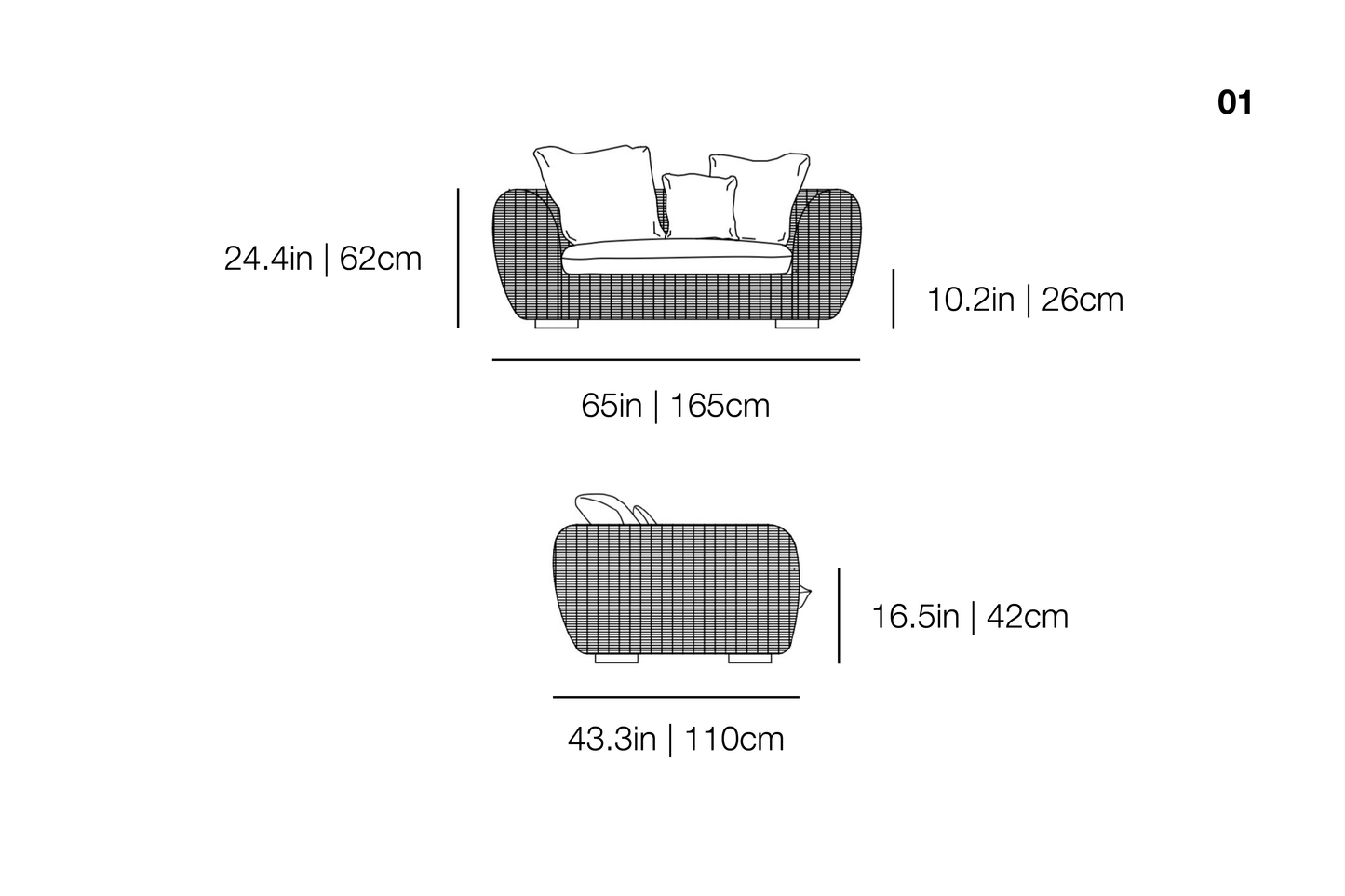 Panda 01 Outdoor Sofa | Gervasoni | JANGEORGe Interior Design