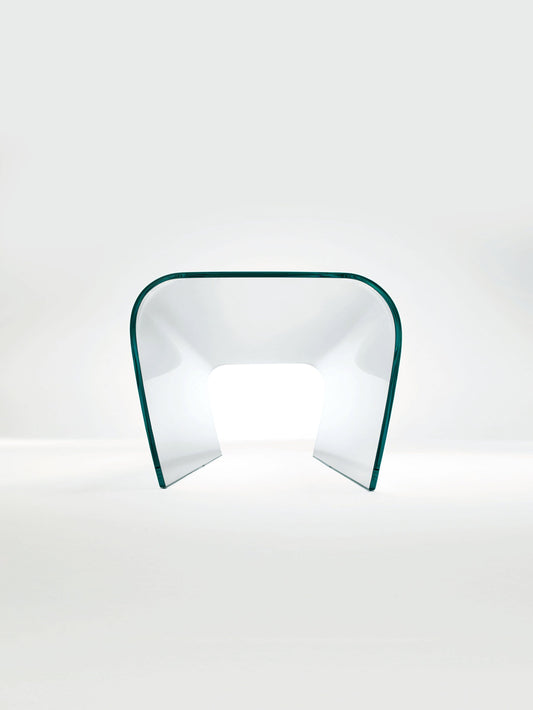 Bent Glass Bench and Stool | Glas Italia | JANGEORGe Interior Design