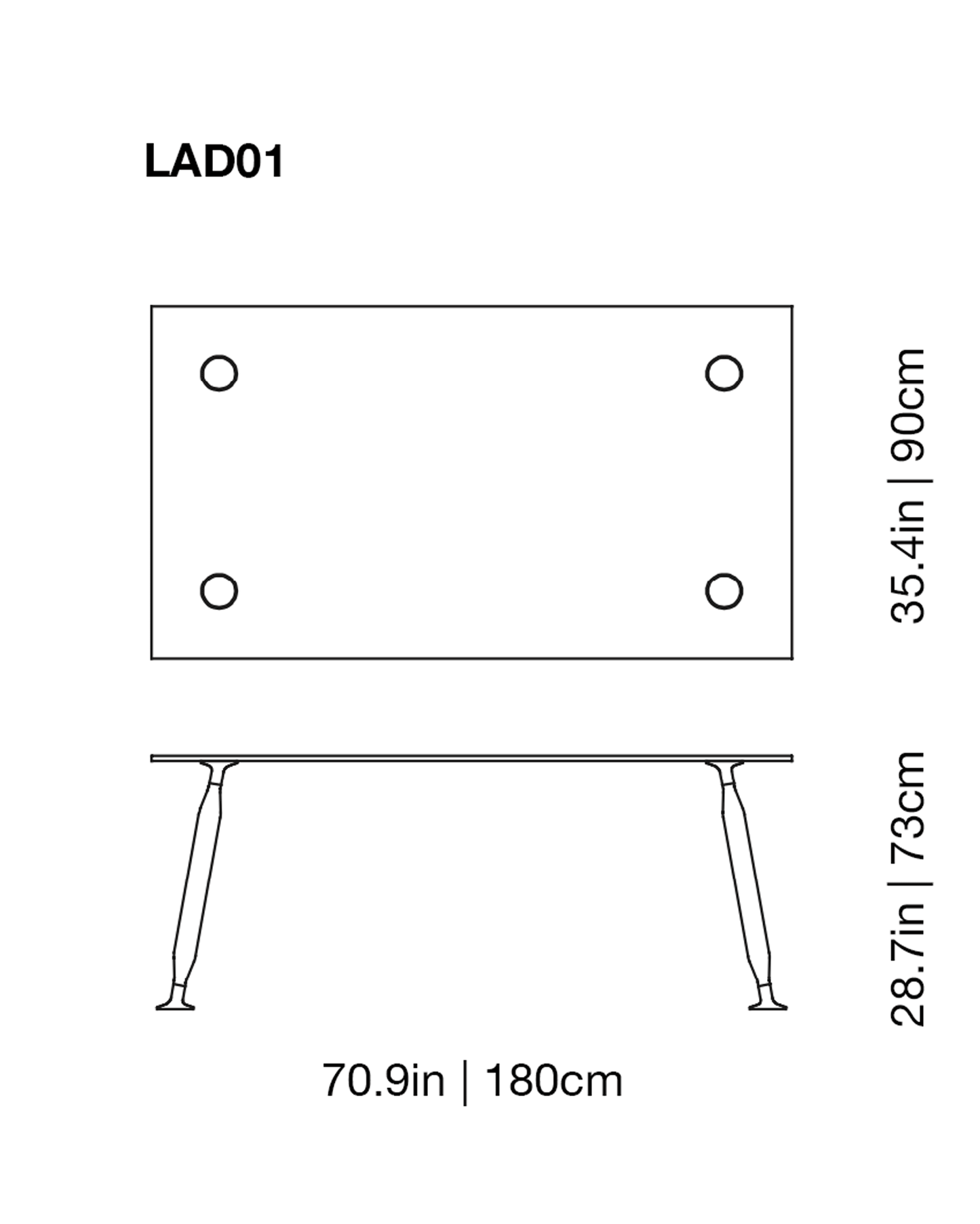 Lady Hio Dining Glass Table | Glas Italia | JANGEORGe Interior Design