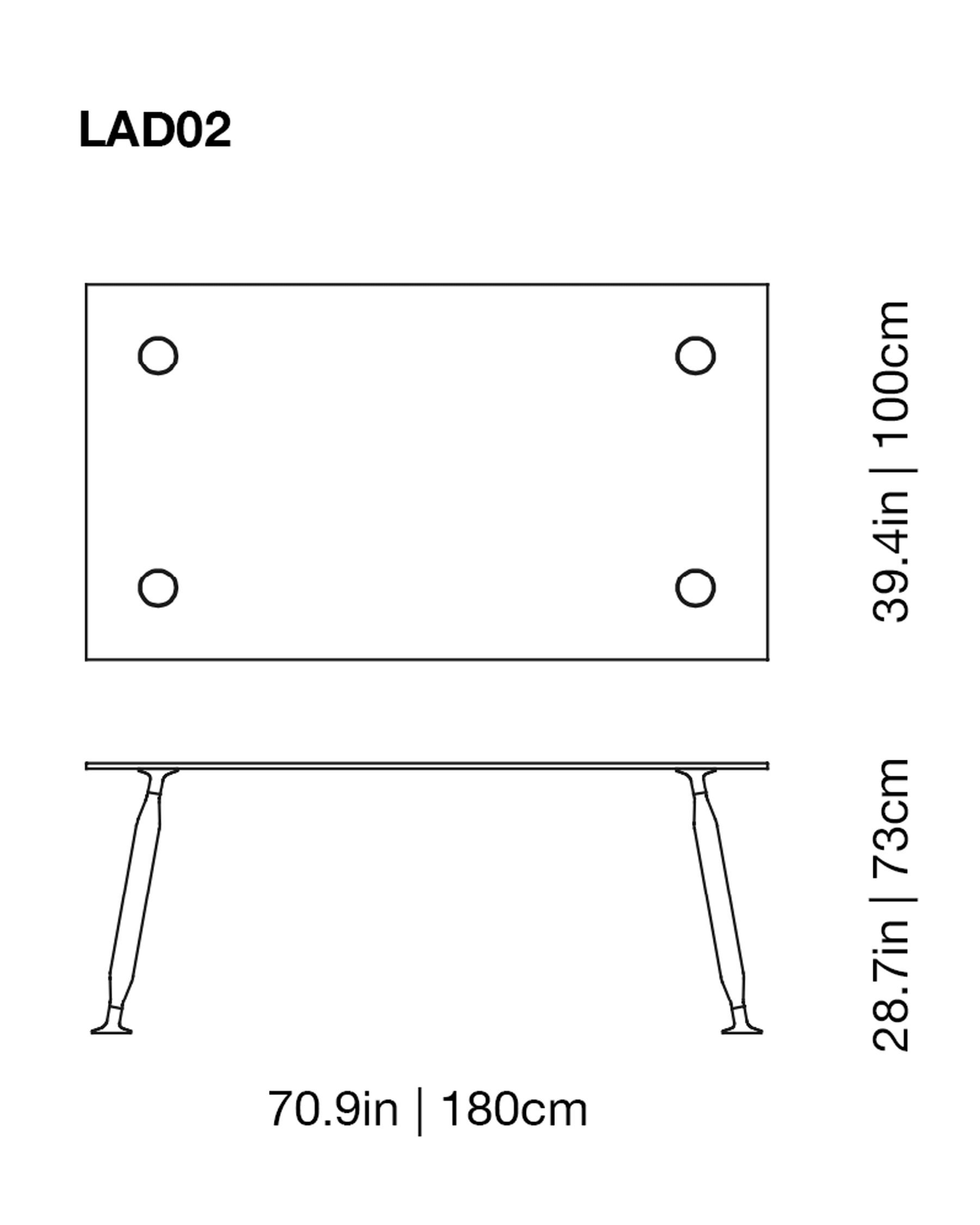 Lady Hio Dining Glass Table | Glas Italia | JANGEORGe Interior Design