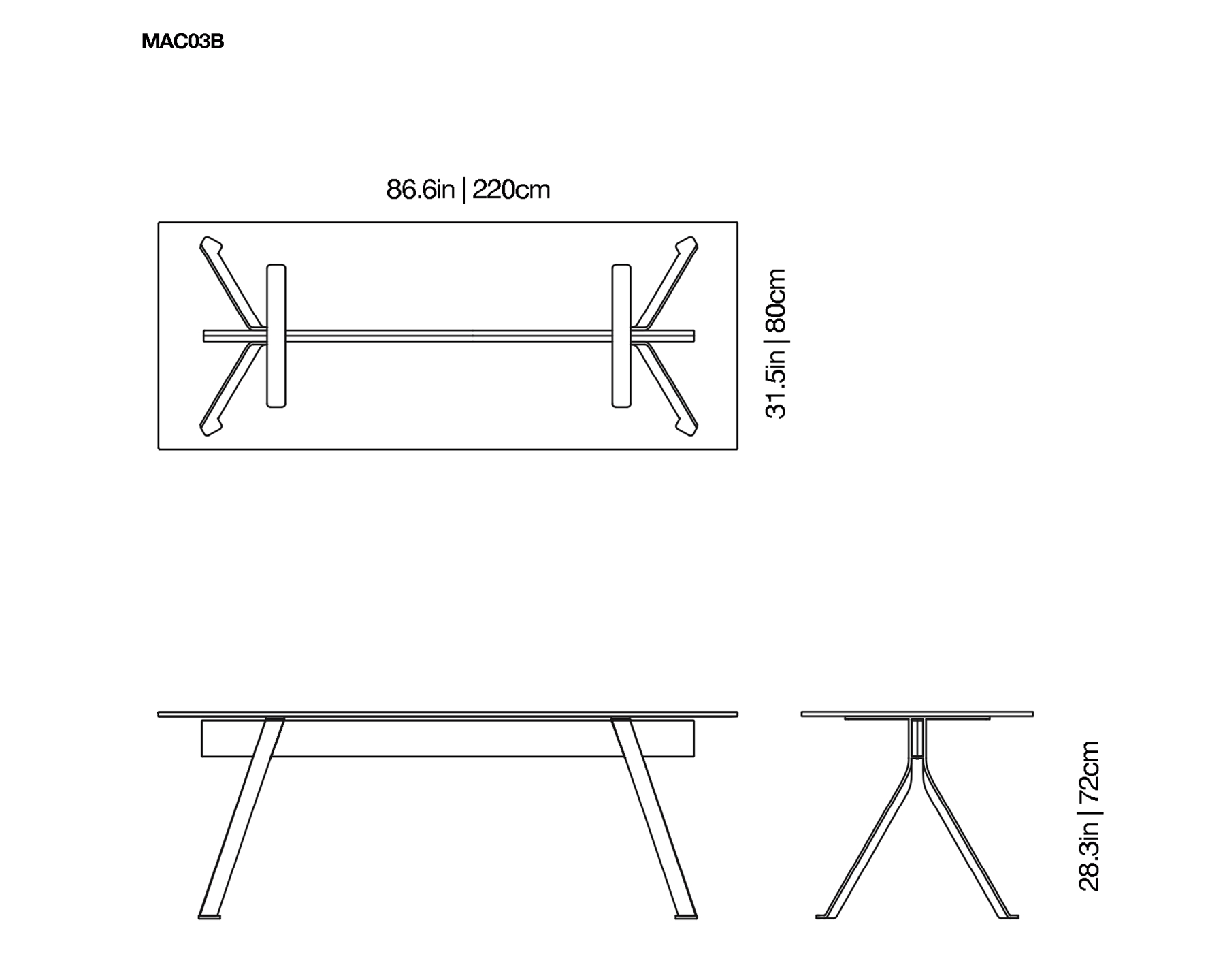 Mari Cristal Writing Desk | Glas Italia | JANGEORGe Interior Design