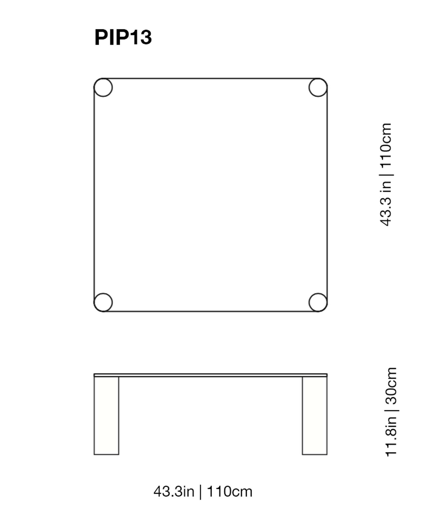 Pipeline Low Glass Table | Glas Italia | JANGEORGe Interior Design