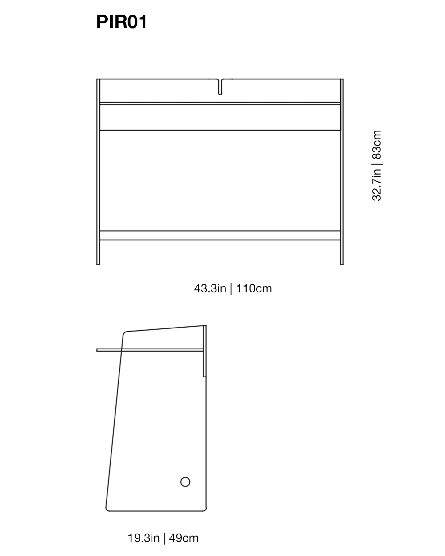 Pirandello Writing Desk | Glas Italia | JANGEORGe Interior Design