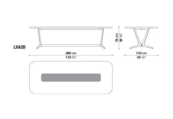 Astrum Table | Maxalto | JANGEORGe Interior Design