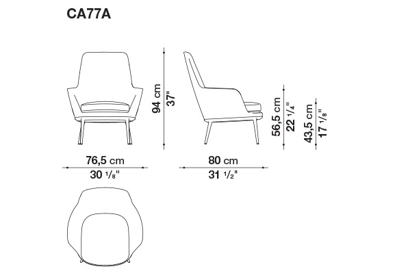 Caratos Armchair | Maxalto | JANGEORGe Interior Design