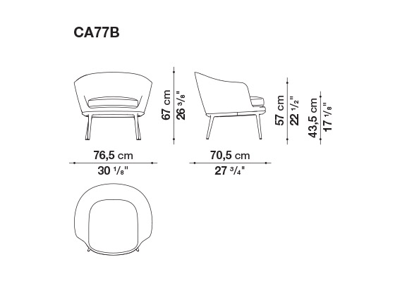 Caratos Armchair | Maxalto | JANGEORGe Interior Design